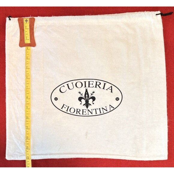 Cuoieria Fiorentina Dustcover For Handbag -- Approx 15.5x14" -- Drawstring - Picture 3 of 3